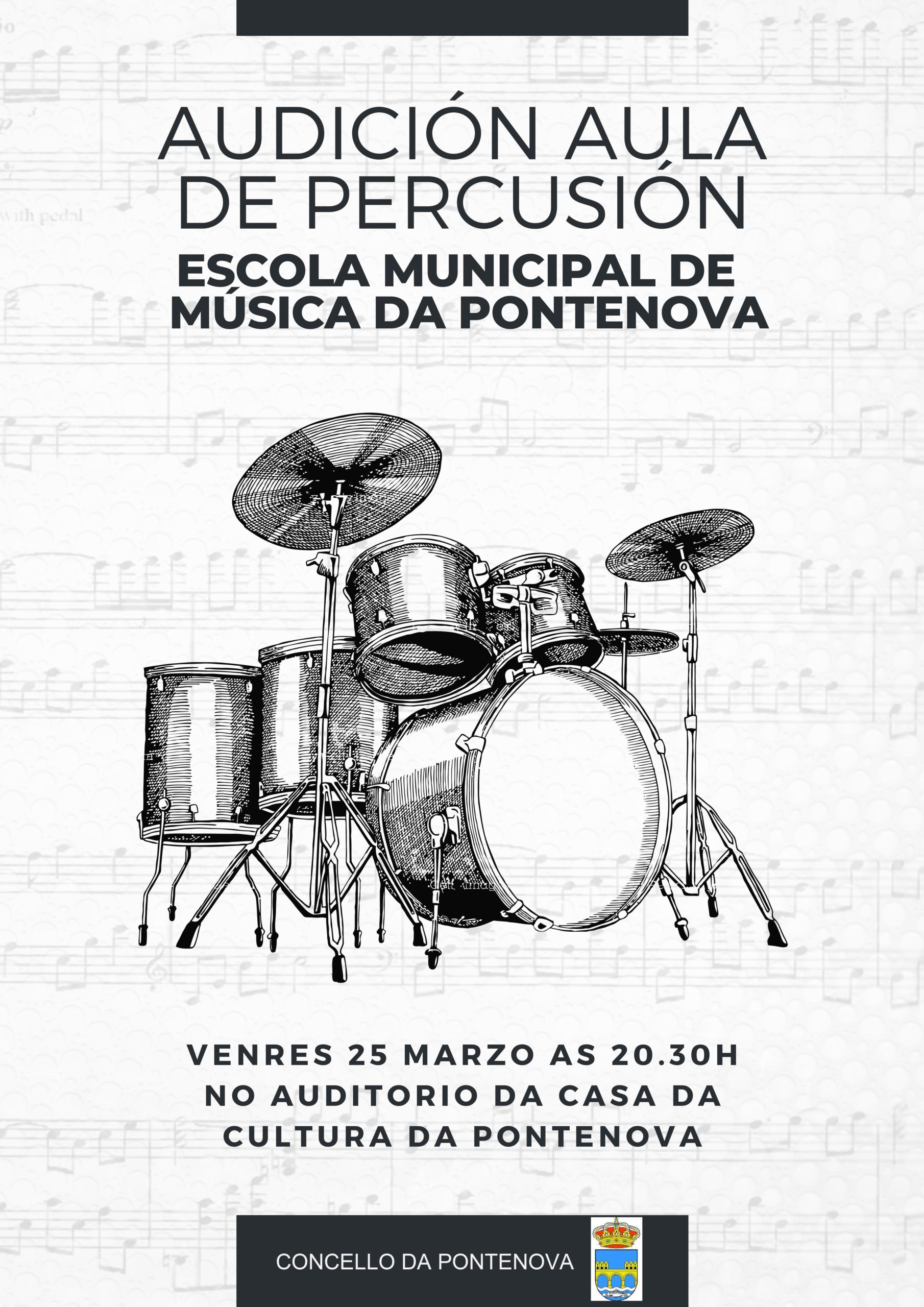 AUDICIÓN AULA DE PERCUSIÓN – Escola Municipal de Música da Pontenova