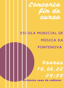Concerto fin de curso. Escola Municipal de Música da Pontenova